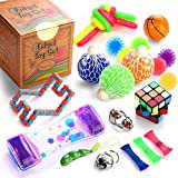 Amazon.com: Fidget Toys Set,30 Pack.Sensory Toys Pack for Stress Relief ADHD Anxiety Autism for Kids and Adults,Liquid Motion Timer/Grape Ball/Flippy Chain/Stretchy String/Squeeze-a-Bean Soybeans/Slime & More: Sports & Outdoors