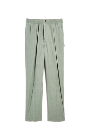green linen pants trousers bottoms