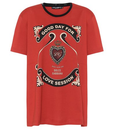 Dolce & Gabbana - Printed cotton T-shirt | Mytheresa