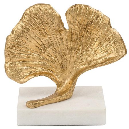 Gold Ginkgo Leaf Sculpture | Exclusive to LuxDeco | LuxDeco.com