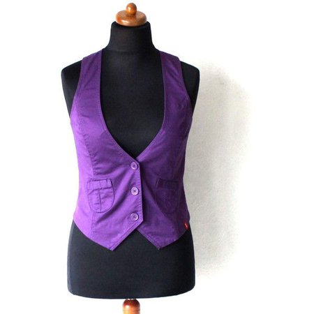 purple waistcoat