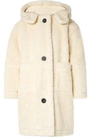SEA | Sonnet oversized hooded faux shearling coat | NET-A-PORTER.COM