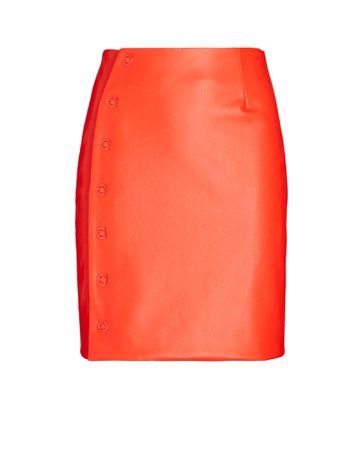 LAPOINTE Stretch Faux Leather Mini Skirt | INTERMIX®