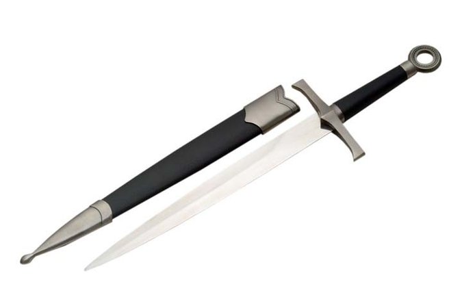 14 5/8" Black Knight Medieval Short Sword Dagger