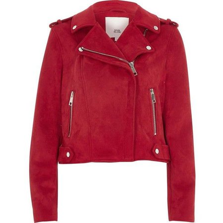 red biker jacket polyvore - Búsqueda de Google
