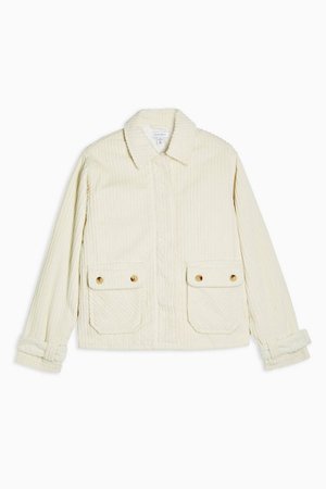Cream Corduroy Jacket | Topshop