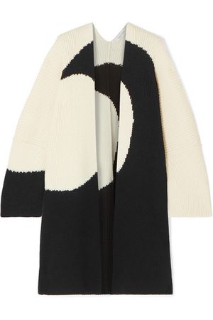 Valentino | Oversized intarsia wool cardigan | NET-A-PORTER.COM