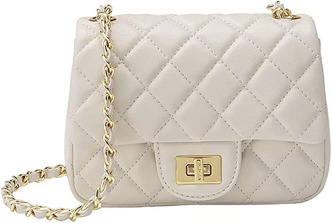 Amazon.com: Jopchunm Quilted Purse Crossbody Bags Wedding Clutch Small White Leather Designer Handbags for Women : Clothing, Shoes & Jewelry