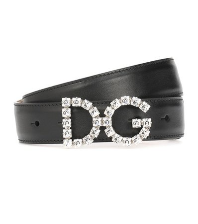 DG Logo leather belt
