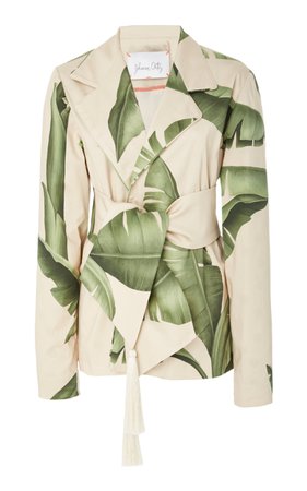 Seriously Tropical Cotton Sateen Jacket by Johanna Ortiz | Moda Operandi