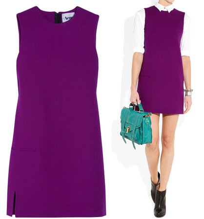 60s purple mod dress