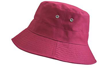 maroon bucket hat