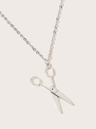 1pc Scissors Pendant Chain Necklace | ROMWE