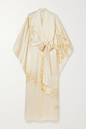 Carine Gilson | Floral-print silk-satin robe | NET-A-PORTER.COM