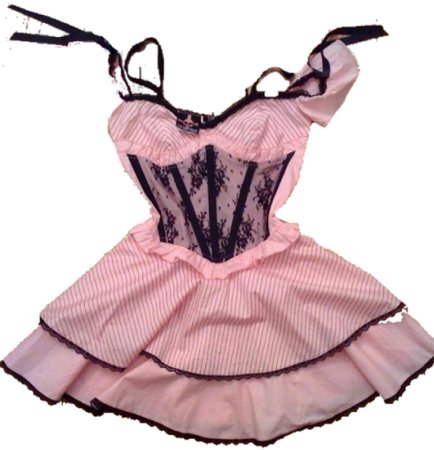pink vampire corset dress