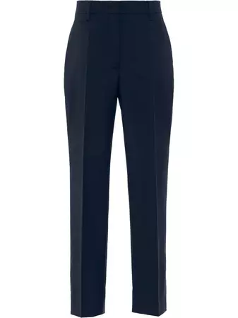 Shop Prada cropped tailored trousers with Express Delivery - FARFETCH