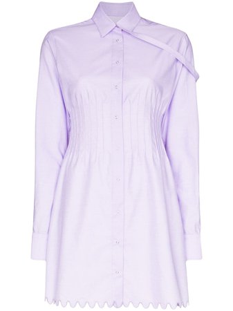 Coperni pin-tuck Shirt Dress - Farfetch