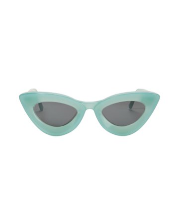 Iemall Green Cat Eye Sunglasses