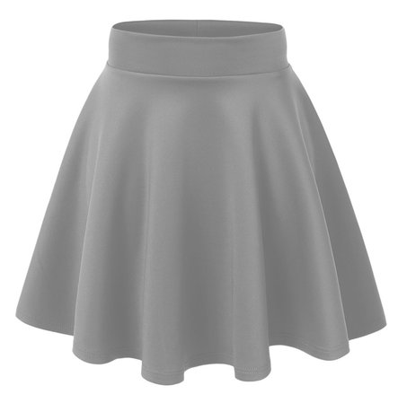 Gray Skater Skirt
