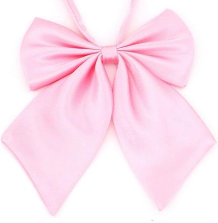 AKOAK Adjustable Pre-tied Bow Tie Solid Color Bowties for Women ties,Pink at Amazon Men’s Clothing store