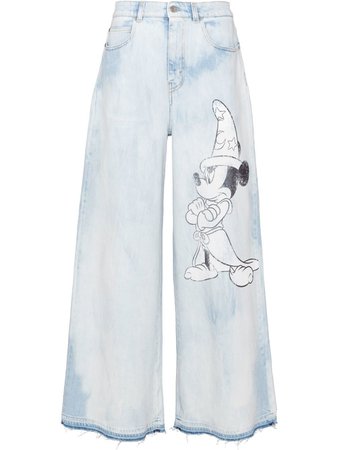 Stella McCartney x Disney Fantasia wide-leg Jeans - Farfetch