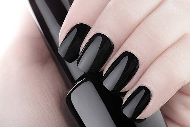 Nail polish black