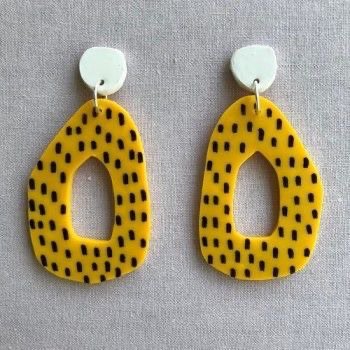 polka dots earrings