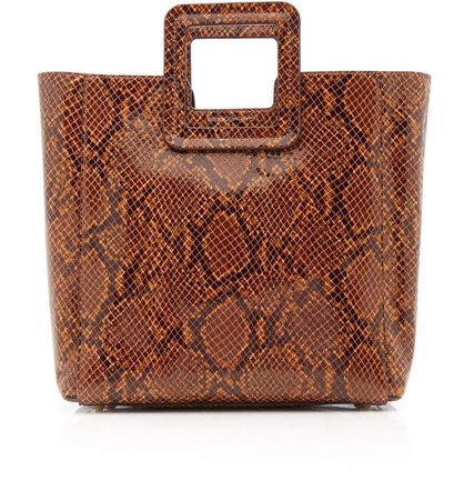 Shirley Snake-Effect Leather Tote