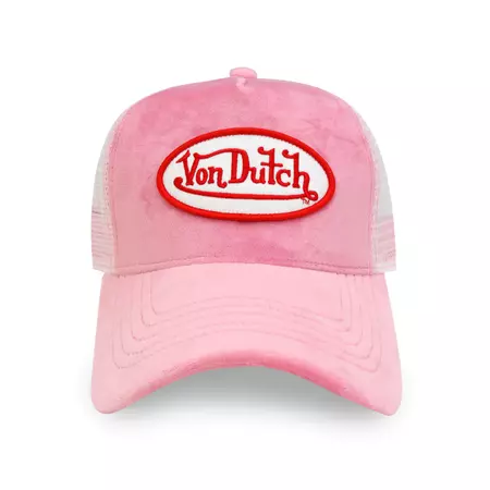 Pink Crush Velvet Trucker - Von Dutch