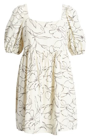 Lulus Artful Ways Floral Print Babydoll Dress | Nordstrom