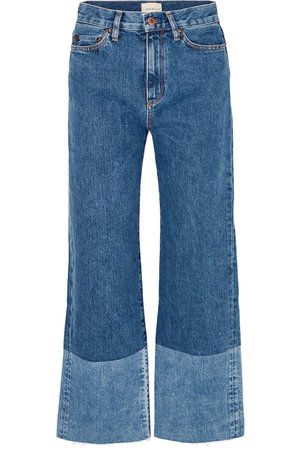 SIMON MILLER | Cropped high-rise wide-leg jeans | NET-A-PORTER.COM