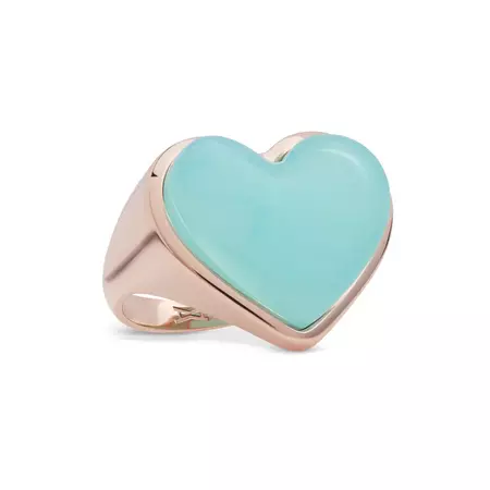 Love Lollipop Ring – Rose Gold Blue Opal – alinaabegg