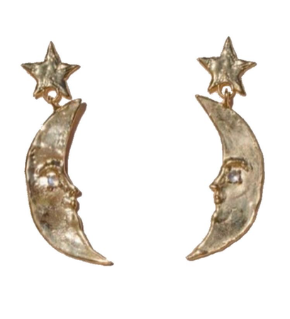 Moon and stars earrings