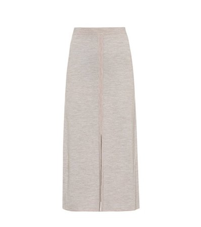 Hodkins reversible wool and cashmere skirt