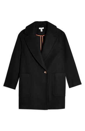 Topshop Carly Coat (Petite) black