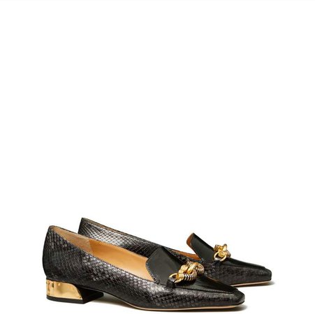 Jessa Mixed-Material Loafer