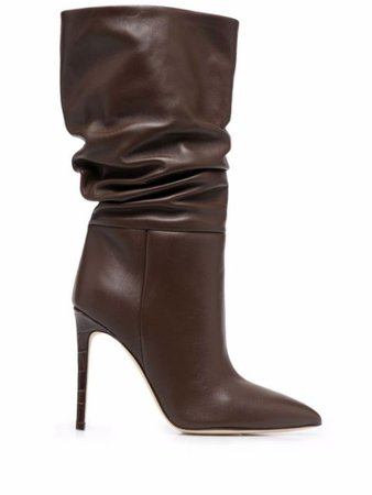 Paris Texas 105mm ruched boots - FARFETCH