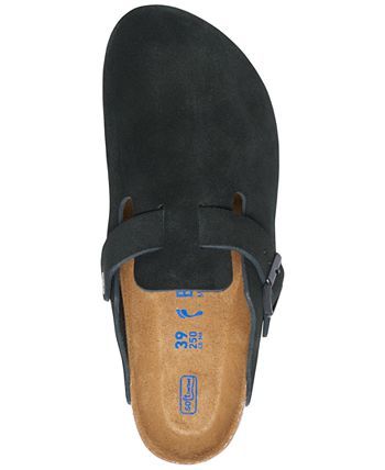 Birkenstock Women's Boston Soft Footbed Suede Leather Clogs from Finish Line - Macy's