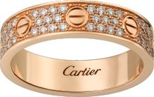 CRB4085800 - Alliance LOVE pavée - Or rose, diamants - Cartier