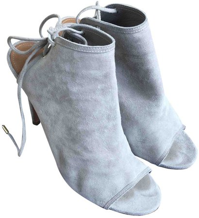 Grey Suede Sandals