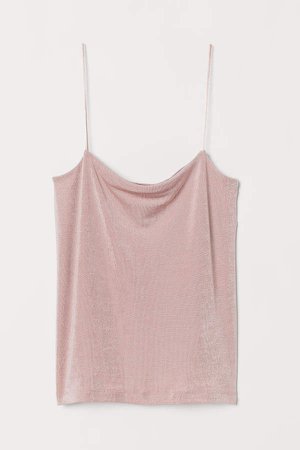 Camisole Top with a Sheen - Pink