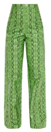 PLT snake green trousers