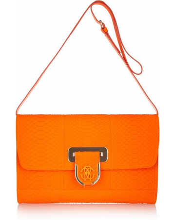 Neon Orange Crossbody Bag
