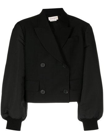 Alexander McQueen double-breasted Bomber Jacket - Farfetch