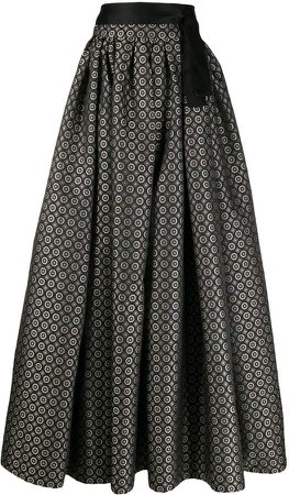 patterned full skirt