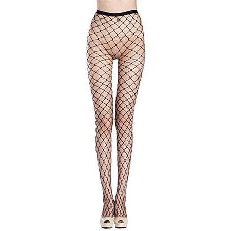 Amazon.com: KACY High Waist Tight Stockings Net Big Cross Fishnet Women Seamless Nylon Large MeshPantyhose Hot Chic Vintage Sexy Black: Clothing