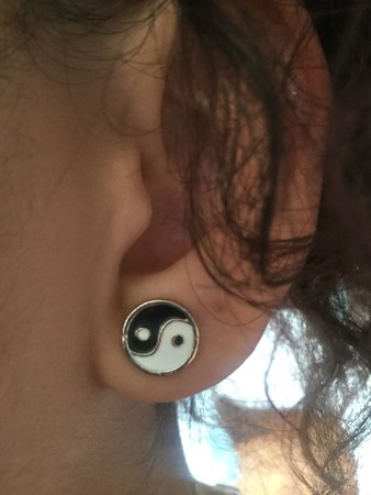 yin and yang earrings