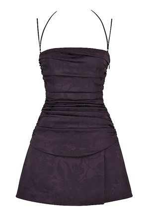 Clothing : Mini Dresses : 'Melia' Night Shade Corset Mini Dress