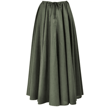 green medieval style skirt