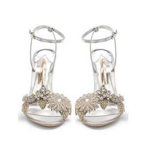 Sophia Webster Lilico crystal-embellished lamé sandals